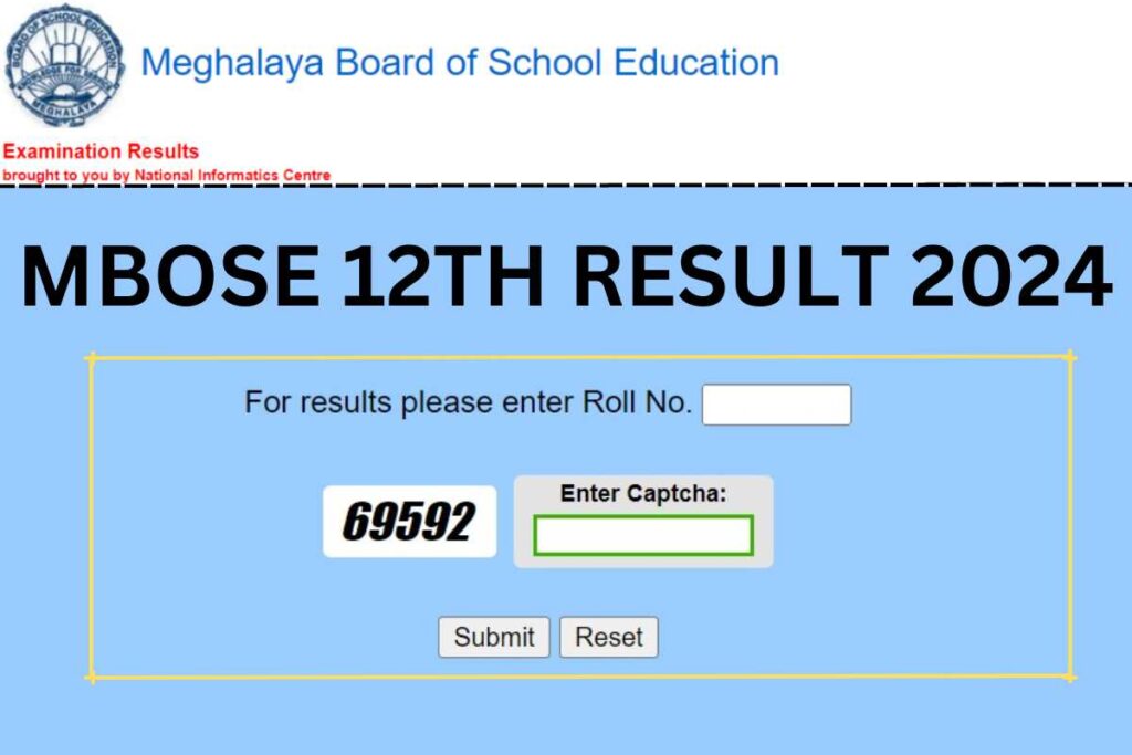 MBOSE 12th Result 2024