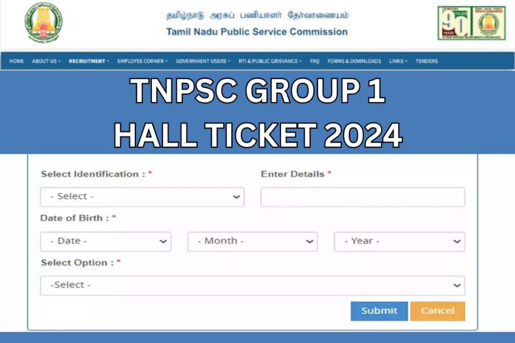 TNPSC Group 1 Hall Ticket 2024