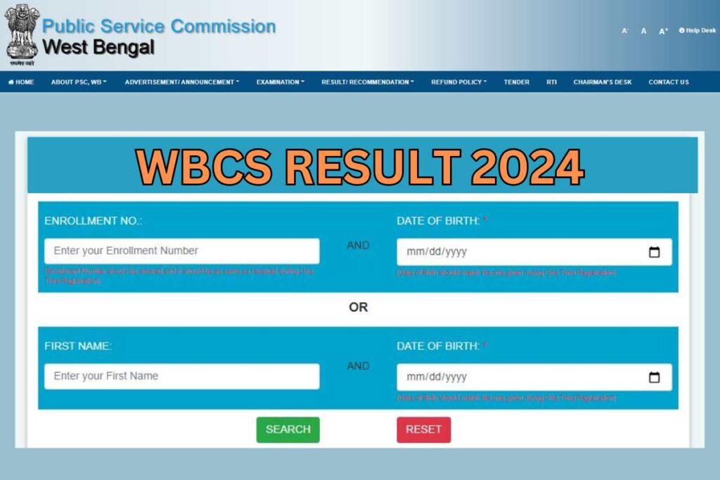 WBCS Result 2024